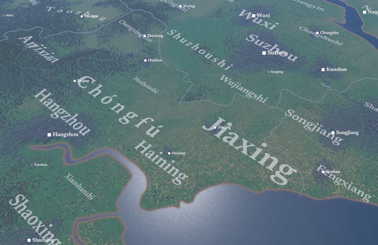 La carte du jeu, sans son interface.